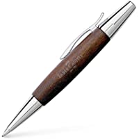 Faber Castell 148381 - Bolígrafo E-motion- con cuerpo en madera de peral- trazo B- color marrón oscuro